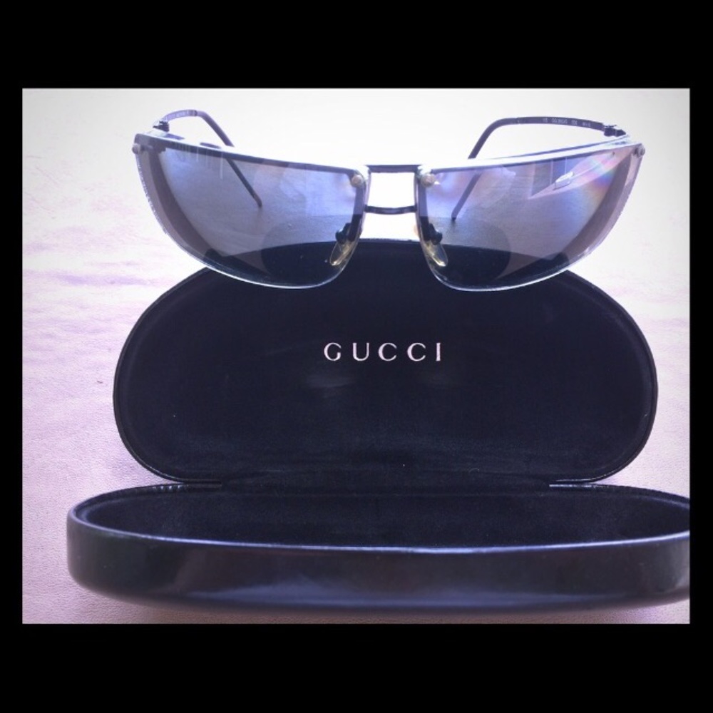 Gucci x Tom Ford Sunglasses Frames with Case Authentic Rare Y2K Vintage Aviator